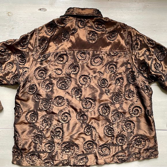 Scott Taylor textured blouse - Picture 4 of 6